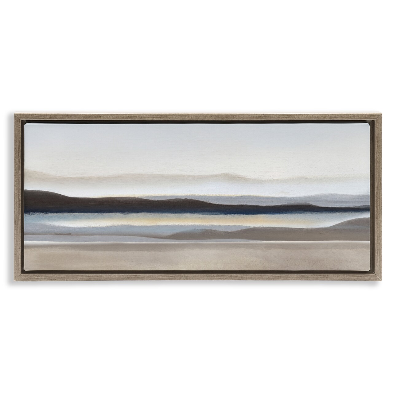 Stupell Industries Fade Neutral Desert Scenery Floating Frame Design by Charity Henderson